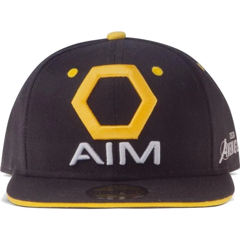 kepure-plokscia-juoda-snapback-aim-avengers-difuzed