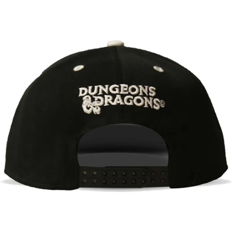 kepure-plokscia-juoda-snapback-critical-hit-dice-difuzed
