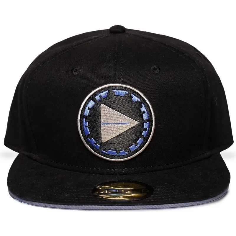 kepure-plokscia-juoda-snapback-forbidden-west-difuzed