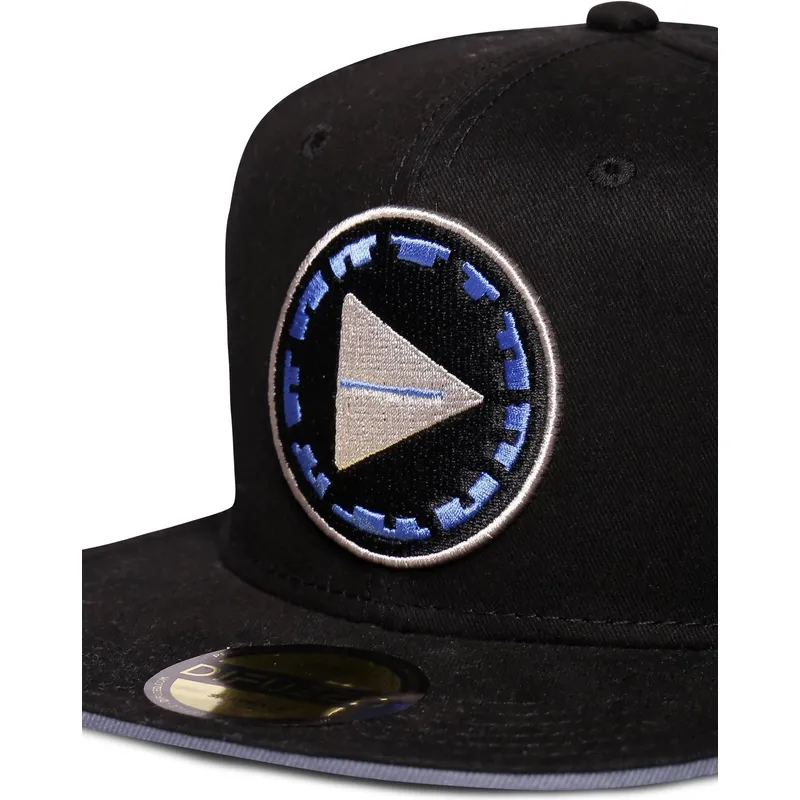 kepure-plokscia-juoda-snapback-forbidden-west-difuzed