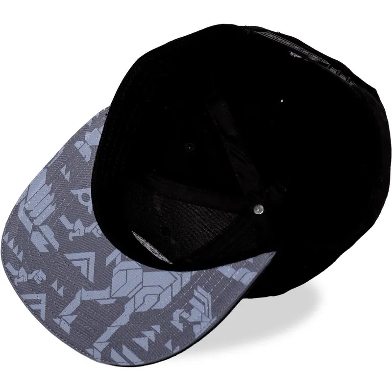 kepure-plokscia-juoda-snapback-forbidden-west-difuzed