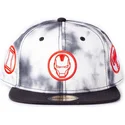 kepure-plokscia-balta-snapback-tye-dye-badge-difuzed