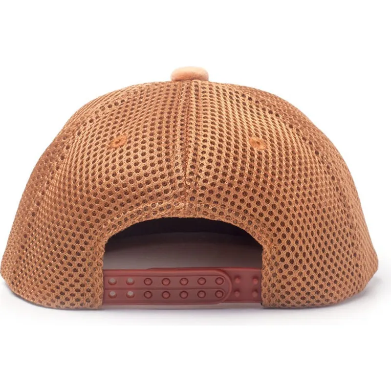 cap-plokscia-brown-snapback-vaikams-difuzed