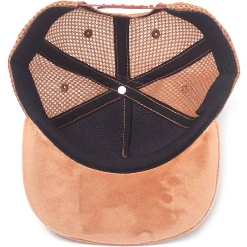 kepure-plokscia-ruda-snapback-vaikams-trucker-difuzed