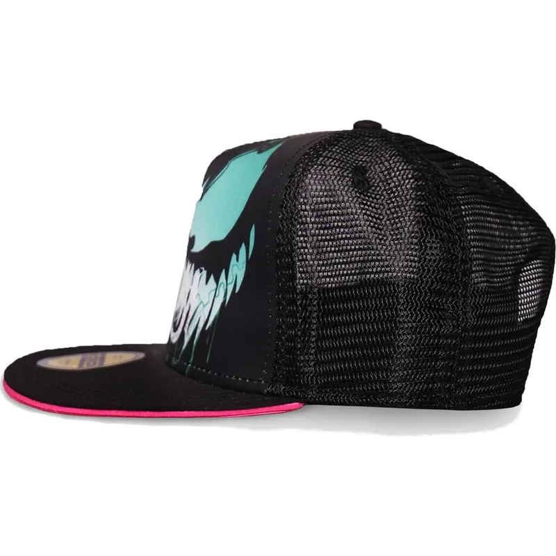 kepure-plokscia-juoda-snapback-vaikams-trucker-difuzed kepure-plokscia-juoda-snapback-vaikams-trucker-difuzed