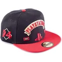 czarna-i-czerwona-czapka-z-daszkiem-snapback-playstation-sony-od-difuzed