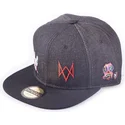 kepure-plokscia-juoda-snapback-vaquero-legion-difuzed