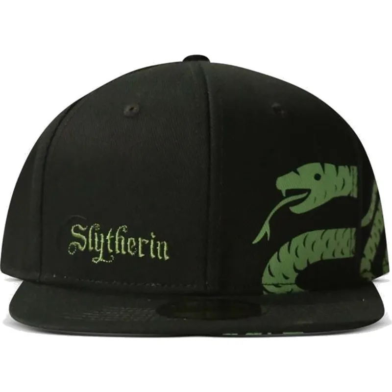 czarna-plaska-czapka-snapback-slytherin-harry-potter-od-difuzed