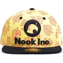 czapka-z-daszkiem-plaska-zolto-czarna-snapback-z-logo-liscia-nook-inc-animal-crossing-od-difuzed