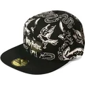 kepure-plokscia-juoda-snapback-3d-embroidery-difuzed
