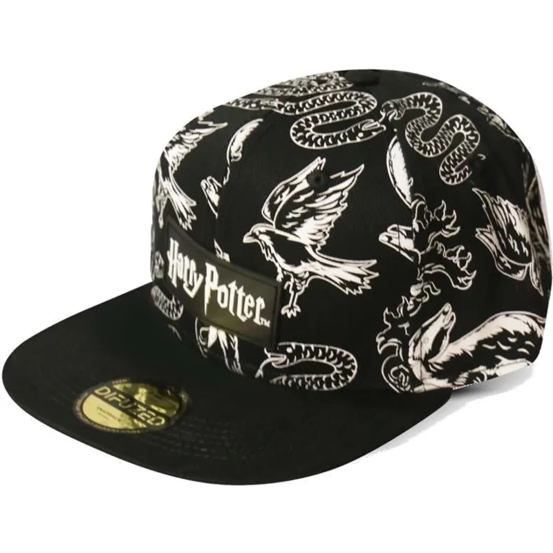 kepure-plokscia-juoda-snapback-3d-embroidery-difuzed