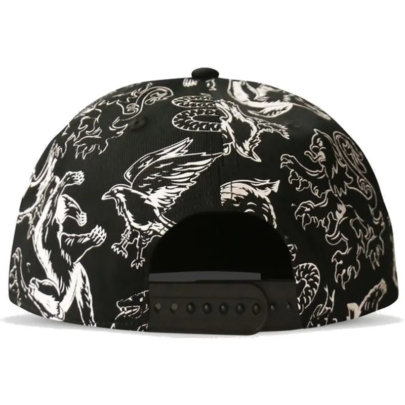 kepure-plokscia-juoda-snapback-3d-embroidery-difuzed