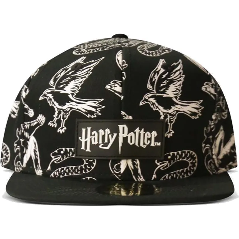 kepure-plokscia-juoda-snapback-3d-embroidery-difuzed