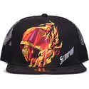kepure-plokscia-juoda-snapback-trucker-difuzed