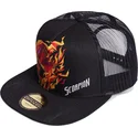 kepure-plokscia-juoda-snapback-trucker-difuzed
