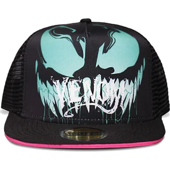 czarna-i-rozowa-plaska-czapka-trucker-snapback-dla-dzieci-venom-marvel-comics-od-difuzed