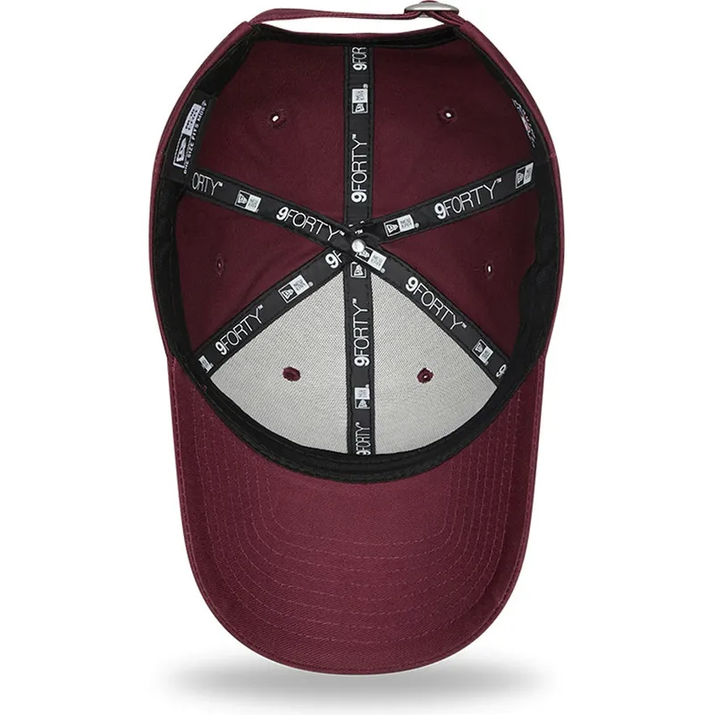 kepure-islenkta-raudona-reguliuojamas-9forty-league-essential-new-york-yankees-mlb-new-era