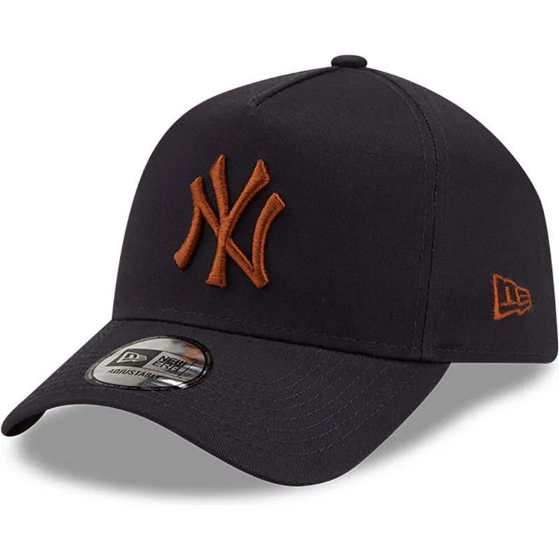 kepure-islenkta-tamsiai-melyna-snapback-9forty-e-frame-new-york-yankees-mlb-new-era