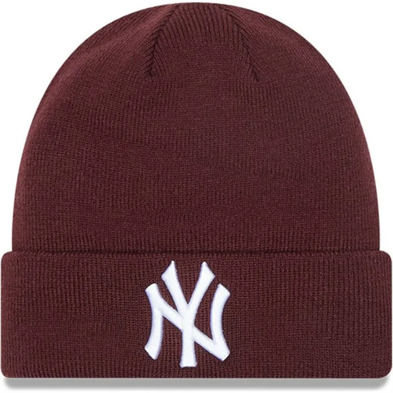 kepure-raudona-cuff-beanie-league-essential-new-york-yankees-mlb-new-era