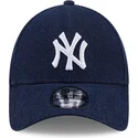 kepure-islenkta-tamsiai-melyna-reguliuojamas-9forty-denim-new-york-yankees-mlb-new-era