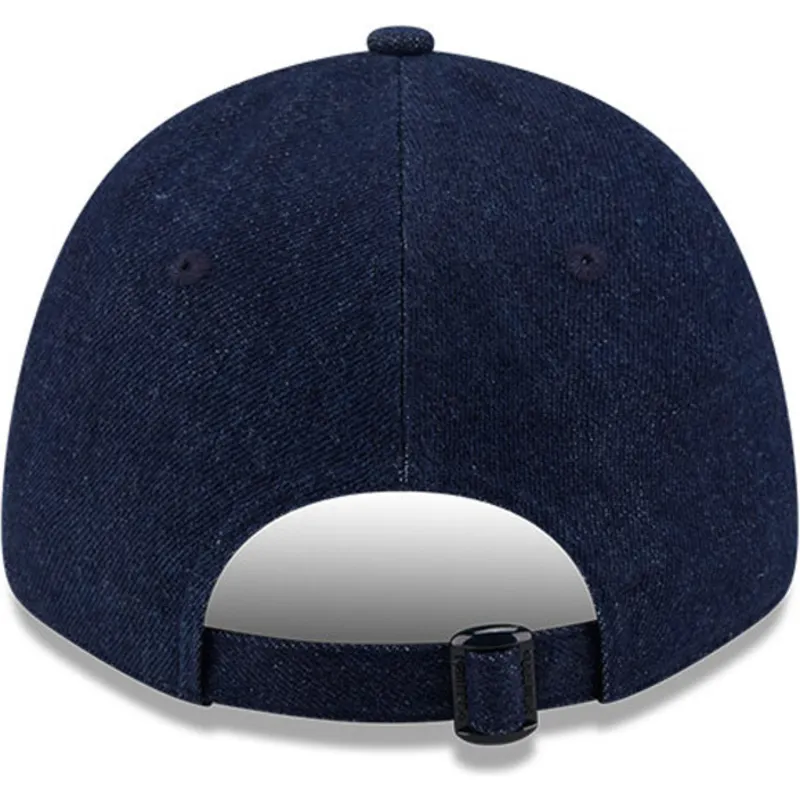 kepure-islenkta-tamsiai-melyna-reguliuojamas-9forty-denim-new-york-yankees-mlb-new-era