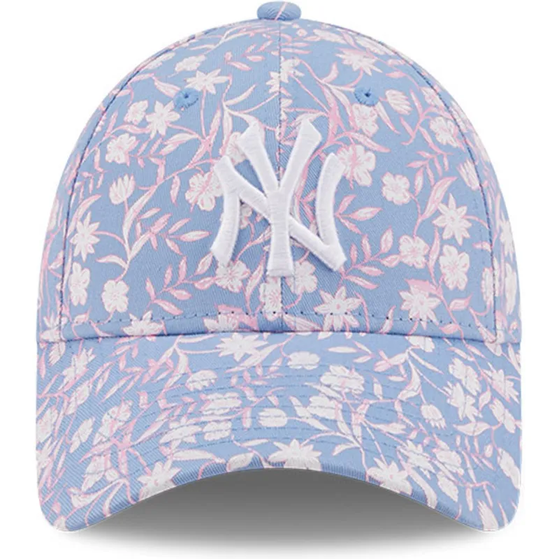 kepure-islenkta-melyna-reguliuojamas-rosa-9forty-floral-new-york-yankees-mlb-new-era