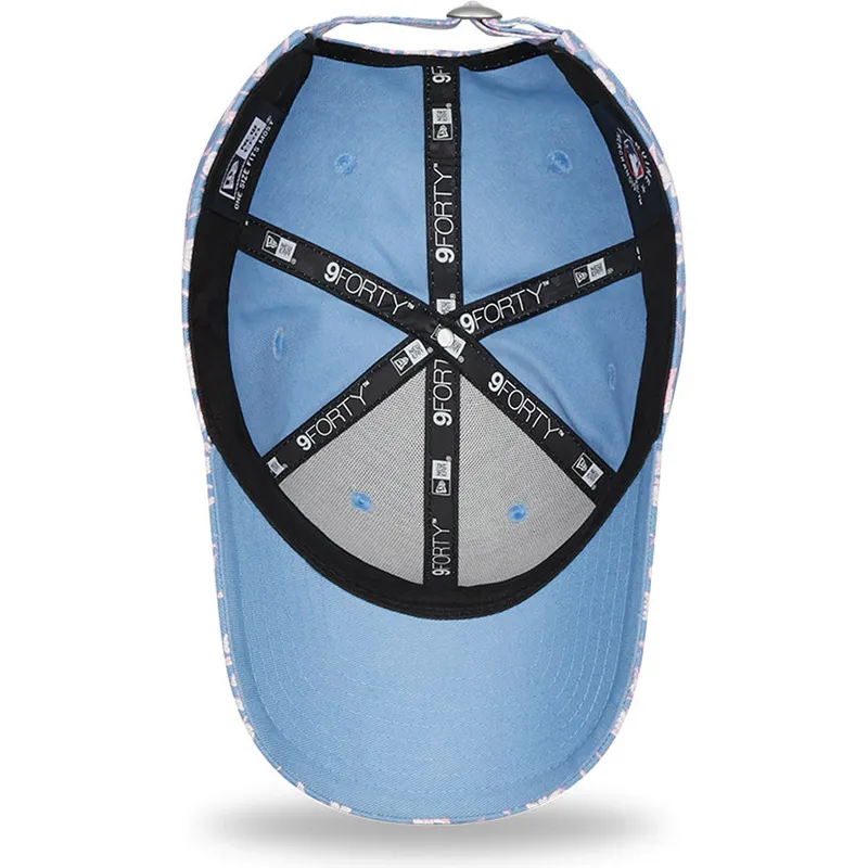 kepure-islenkta-melyna-reguliuojamas-rosa-9forty-floral-new-york-yankees-mlb-new-era