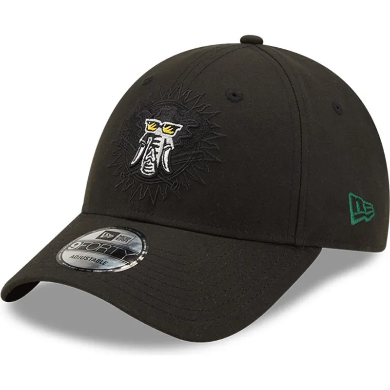 kepure-islenkta-juoda-snapback-9forty-elemental-oakland-athletics-mlb-new-era
