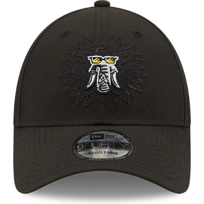 kepure-islenkta-juoda-snapback-9forty-elemental-oakland-athletics-mlb-new-era