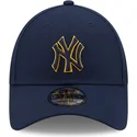 kepure-islenkta-tamsiai-melyna-reguliuojamas-9forty-pop-outline-new-york-yankees-mlb-new-era
