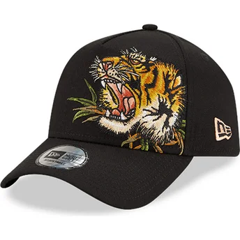 czarna-czapka-z-zakrzywionym-daszkiem-snapback-9forty-e-frame-tattoo-pack-z-tygrysem-od-new-era