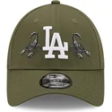 zielona-zakrzywiona-czapka-regulowana-9forty-rose-scorpion-los-angeles-dodgers-mlb-od-new-era