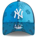 kepure-islenkta-melyna-reguliuojamas-9forty-paisley-print-new-york-yankees-mlb-new-era