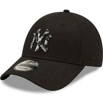 kepure-islenkta-juoda-reguliuojamas-9forty-camo-infill-new-york-yankees-mlb-new-era
