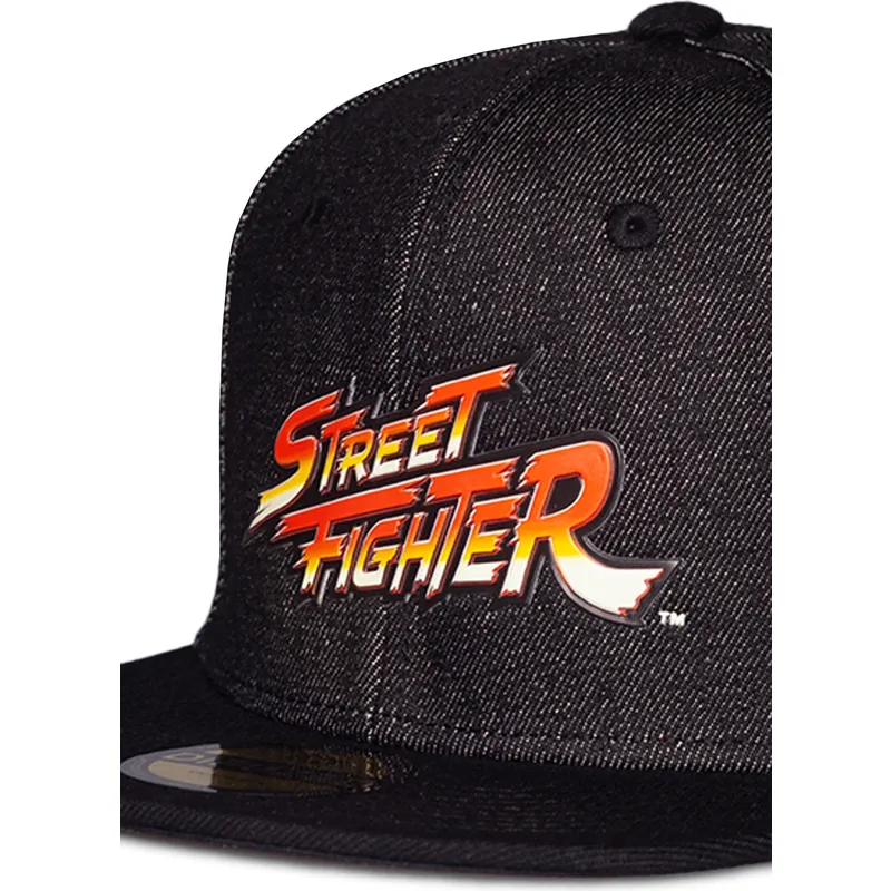 kepure-plokscia-juoda-snapback-difuzed