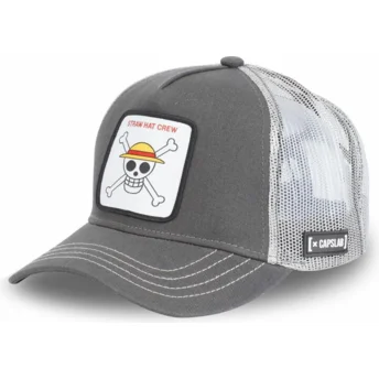 Cap išlenkta gray snapback Straw Hat Pirates One Piece Capslab