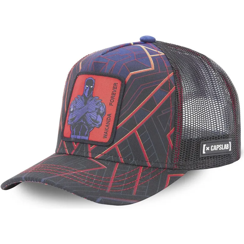 kepure-islenkta-tamsiai-melyna-snapback-pan1-wakanda-forever-black-panther-marvel-comics-capslab