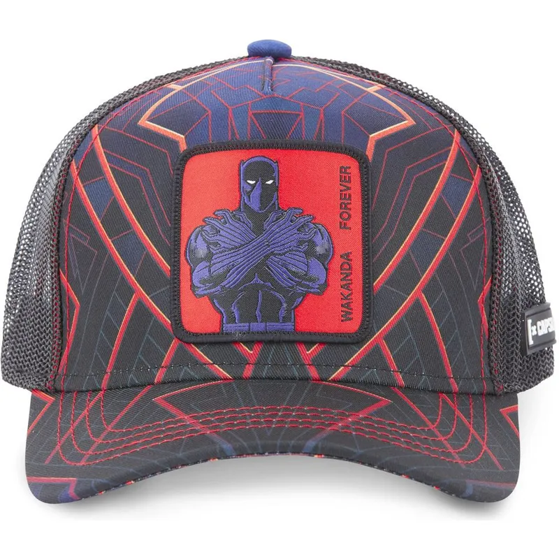 kepure-islenkta-tamsiai-melyna-snapback-pan1-wakanda-forever-black-panther-marvel-comics-capslab