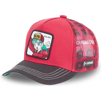 Gorra trucker roja y negra Bulma DB2 BUL2 Dragon Ball de Capslab