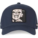 capslab-curved-brim-kid-buu-buuf-dragon-ball-navy-blue-snapback-cap