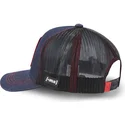 kepure-islenkta-tamsiai-melyna-snapback-pea-sam-denim-snoopy-zemes-riesutai-capslab