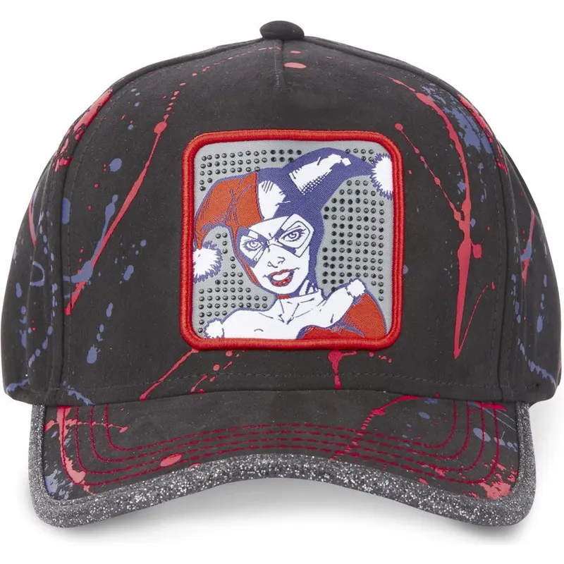 kepure-islenkta-juoda-reguliuojamas-tag-har-harley-quinn-dc-comics-capslab kepure-islenkta-juoda-reguliuojamas-tag-har-harley-quinn-dc-comics-capslab