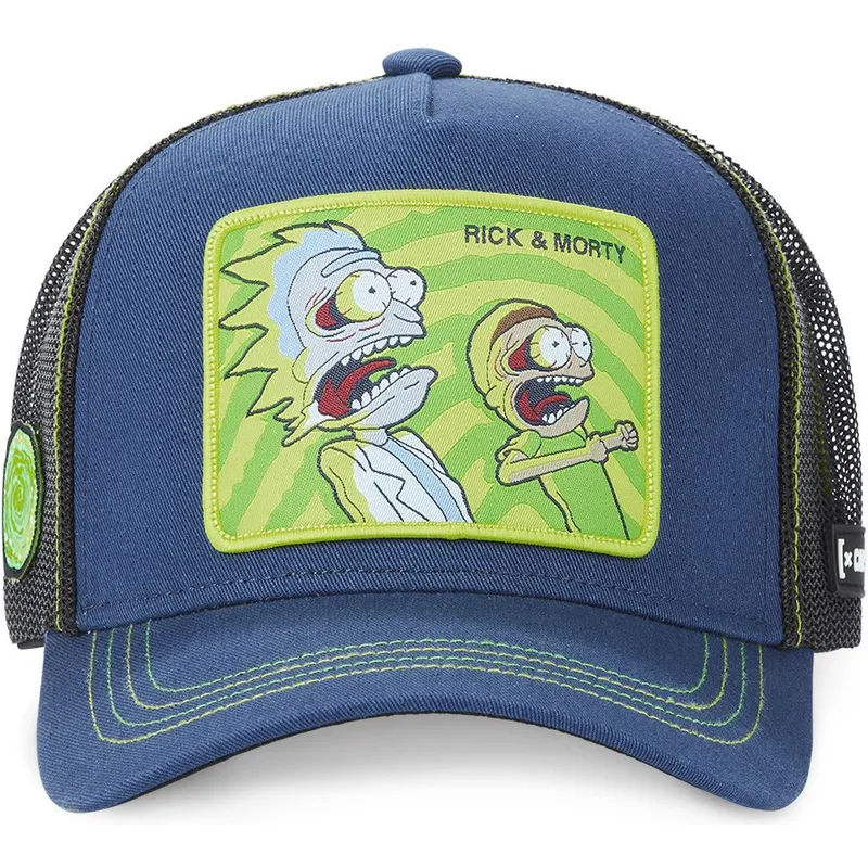 kepure-islenkta-tamsiai-melyna-snapback-psy1-rick-ir-morty-rikas-ir-mortis-capslab