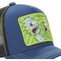 kepure-islenkta-tamsiai-melyna-snapback-psy1-rick-ir-morty-rikas-ir-mortis-capslab