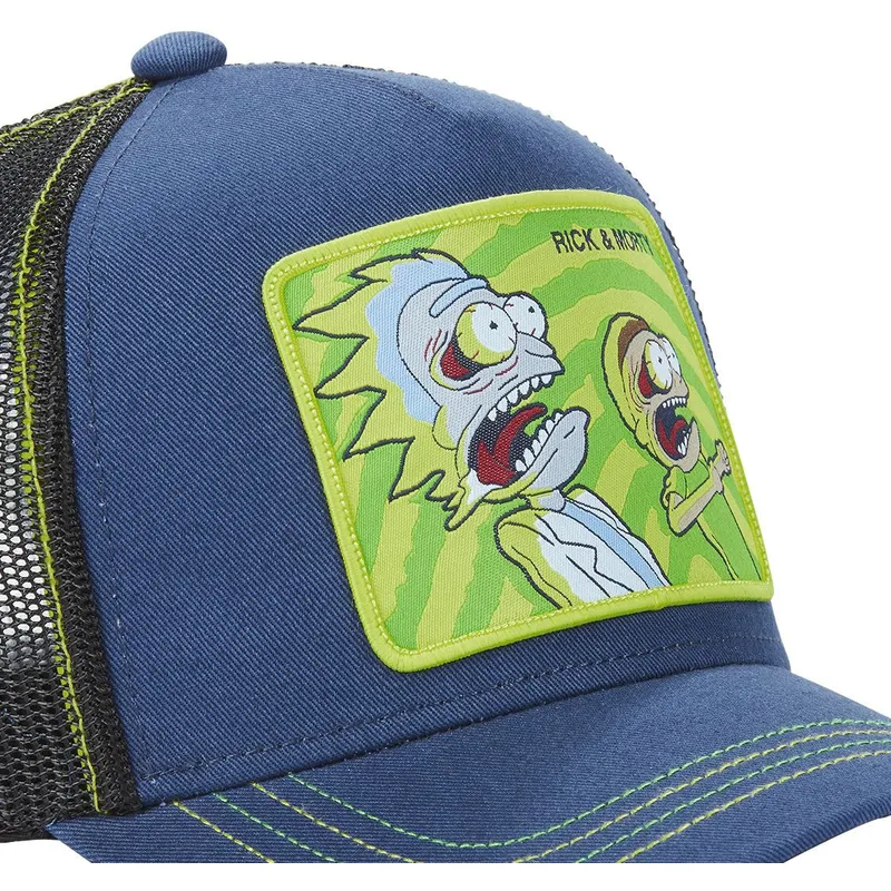 kepure-islenkta-tamsiai-melyna-snapback-psy1-rick-ir-morty-rikas-ir-mortis-capslab