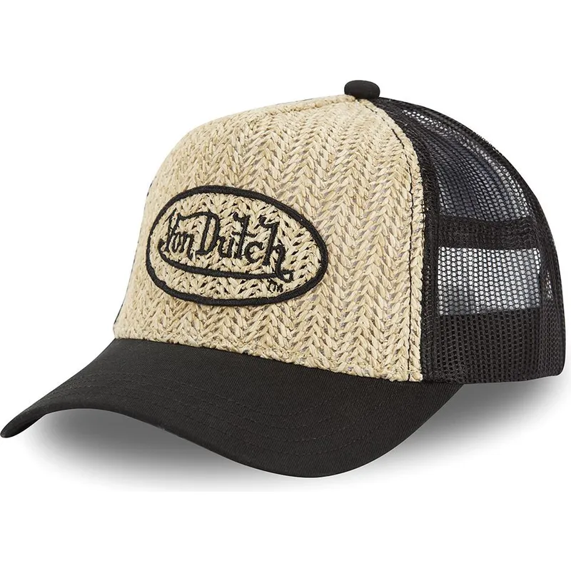 kepure-islenkta-ruda-snapback-paille-von-dutch