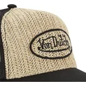 kepure-islenkta-ruda-snapback-paille-von-dutch