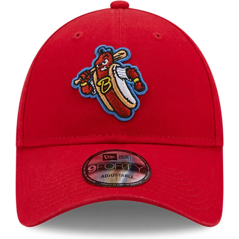 kepure-islenkta-raudona-reguliuojamas-9forty-reading-fightin-phils-milb-new-era