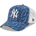 czapka-trucker-niebieski-kamuflaz-a-frame-seasonal-camo-new-york-yankees-mlb-od-new-era