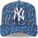 czapka-trucker-niebieski-kamuflaz-a-frame-seasonal-camo-new-york-yankees-mlb-od-new-era